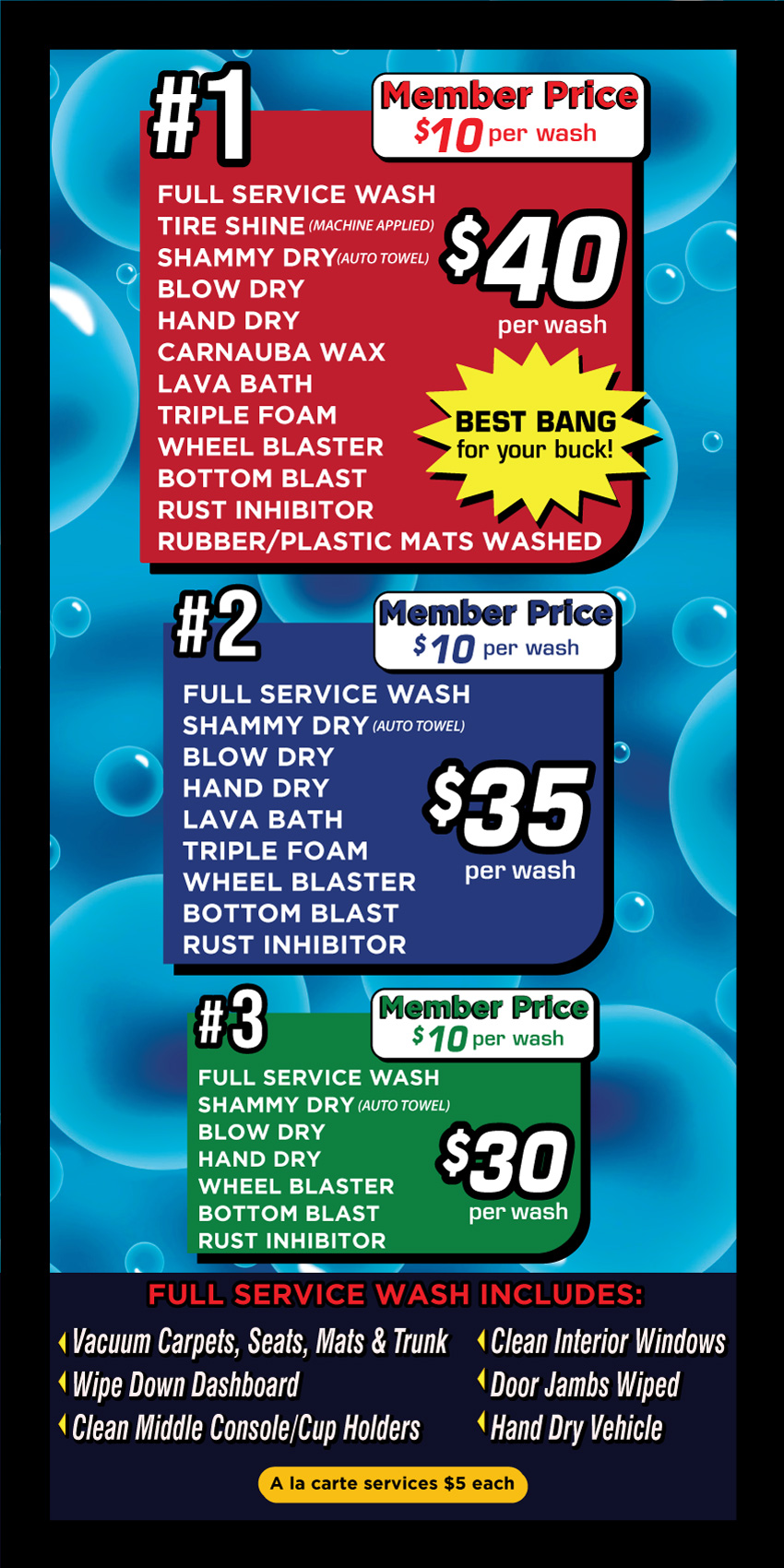 Quickie car wash MENU-PRICES-VERTICA